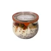 Bocal de gambas, lentilles vertes, lait de coco & curry vert