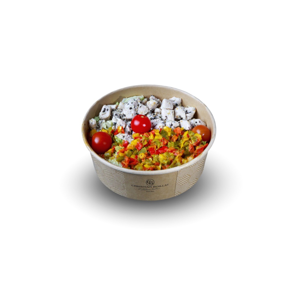 Salat mit Hühnchen und Chinakohl - Confiserie Christian Boillat