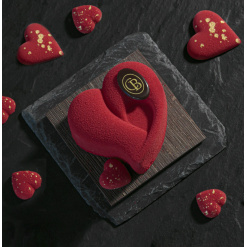 Montage Chocolat St Valentin "Coeur rouge" (red heart)