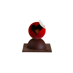 Montage Chocolat St Valentin "Boule rouge" (red ball)
