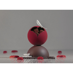 Montage Chocolat St Valentin "Boule rouge" (red ball)